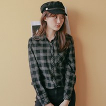제이앤몰스 / 여성 체크 기모 겨울 블라우스 여자 셔츠 남방 W228