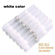 자동차커넥터 절연 터미널 10pcs sst-s11 s21 s31 s41 열 수축 버트 와이어 방수 주석 도금 구리 솔더 씰 터미널, 5개