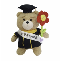 학사모테드 인형화환 졸업식선물, 테드인형세트