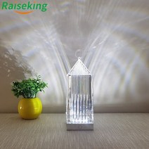 카르텔조명 이탈리아 kartell 디자인 아크릴 크리스탈 배터리 랜턴 램프 충전식 램프, 하얀, 3등 색상, USB 충전