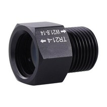 1 개 CO2 실린더 어댑터 T21-4 W21.8-14 변환기 알루미늄 Sodastream, Black