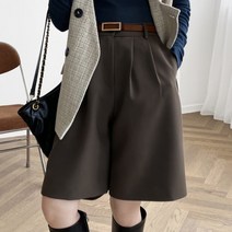 여성 테일러드 미디 반바지