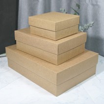 핌스토리 화이트 크라프트 블랙 종이상자 선물상자 모음전1, 크라프트 기본형(소)