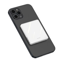 미니덕트 맥세이프 미니 고속 무선 보조배터리 4000mAh, 글로시 화이트(유광)