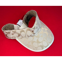 코치 모자 새상품 테니스 바이저 골프 시그니처 로고 가죽 트림 여성 에디션