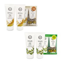 [MantaX] 해피바스 어성초모공 라이스보습 폼클렌징 2개세트 택1, 라이스보습 클렌징폼*2개세트