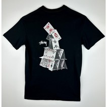 스투시 AU(호주) HOUSE OF CARD SS 티셔츠 ST037000 블랙 MENS