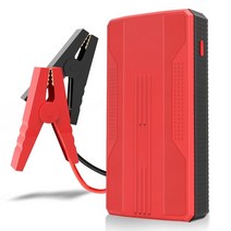 인산철시동배터리 GSP배터리 20000mah 12V 새로운 휴대용 자동차 점프 스타터 비상 배터리 부스터 충전기, 01 빨간