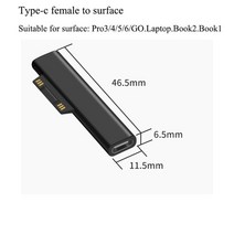 마이크로 소프트 서피스 프로 3 4 5 6 책 2 1 충전기 케이블 빠른 USB-C 전원 공급 장치 태블릿 액세서리, 01 only adapter