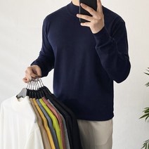 데일트 남자 부드러운 캐시미어 반목 반폴라 니트 10컬러