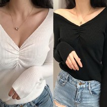 동자언니 bebedi 여성용 세브디 셔링 긴팔티 1+1