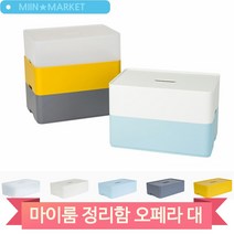 튼튼한 리빙박스 오페라 정리함 대 사이즈 수납박스 생활용품, 대 GR(82308)