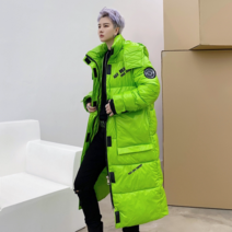 연예인롱패딩 커플롱패딩 유광점퍼 롱롱점퍼 빅사이즈