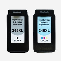 [캐논] PG-245XL CL246XL MX492 MG2520 IP2820 MG2522 MG2924 대용량 재생잉크, PG245XL(검정)+CL246(칼라), 1개