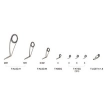 후지 공업 (FUJI KOGYO) 루어로드 용 티타늄 가이드 세트 T-KLSG20H81