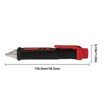 검전기펜내구성 전압 전류전압측정 디지털 AC/DC 10V/48V/1000V 펜 볼트 감지기 센서 콘센트 검출기, 01 Black