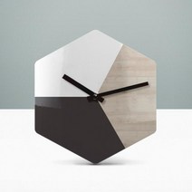 아트박스/리플렉스 리플렉스 모던우드 헥사곤 무소음벽시계 HEX43A, 타입 A