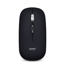 FOR LG C타입 충전식 저소음 무선 마우스 LGA-MARK7, 블랙