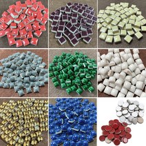 자기질 공예타일, C02 원형레드