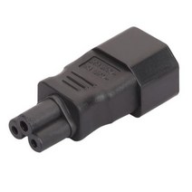 타워 멀티탭 짧은 블랙 스트레이트 PVC 구리 10A 250V EC320C14 남성 C5 여성 PDU UPS 섀시 서버 어댑터 플, 01 IEC-C14 PLUG, 01 Type 1