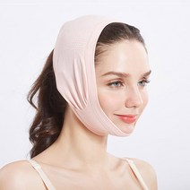 제이와이홀딩스 V라인리프팅밴드 얼굴 턱살 볼살관리 스판덱스 탄력밴드, 1개, 베이지