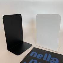 데스크테리어 철제 메탈 L자형북엔드 책지지대 북앤드, 그레이 2P