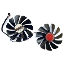컴퓨터 XFX AMD Radeon RX580 RX590 GPU 그래픽 카드 냉각 팬 비디오 팬용 2pcs 95MM FDC10U12S9-C CF1010U12S 4 핀, [01] FDC10U12S9-C