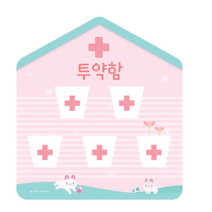 e03 루미루미 5구 레오 병원투약함DIY(300x330mm), 핑크