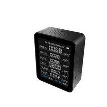 분석 장비 측정기 계측기 8 In 1 CO2 미터 검출기 다기능 온 습도계 홈 지능형 가스 분석기 가정용 디지털 대기 오염 모니터, CHINA, 8 IN 11