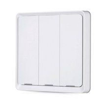 KKmoon 3 Gang ZigBee 장면 스위치 무선 벽 버튼 스마트 패널 음성 APP 원격 제어 타이밍 카운트 다운, 한개옵션0