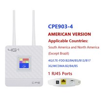 DBIT LTE 4G Wifi 라우터 CPE 무선 외부 안테나 SIM 카드 슬롯 WAN/LAN 포트 이더넷 모뎀, 02 America Edition