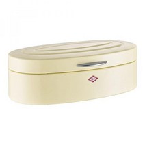 브레드박스 빵 저장용기 Wesco 236 20123 Elly Brotkasten Edelstahl mandel 26 x 41.5 x 14