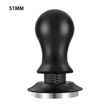 탬핑 스테이션 넉박스 커피 템퍼 레벨링툴 51/53/58mm 에스프레소 탬퍼 높이 조절 가능 스케일 일정 충전 장치 포함 자동 리바운드 파우더, 51mm Temper