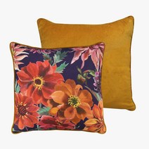 엠마 브릿지워터 달리아 코튼 앤 벨벳 쿠션 50x50cm 영국