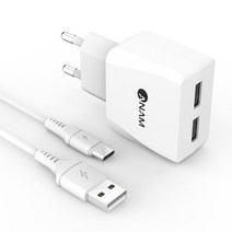 ATC 2P C타입 아남 2포트 USB 충전기 휴대폰 충전기, ATC 2P C타입 아남 2포트 USB  충전기
