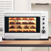 위즈웰 루미오븐 80L 4단 홈베이킹 전기 컨벡션 오븐 제과 제빵, 루미오븐/화이트/80L