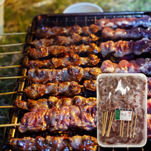 국내산 염통꼬치 1kg 50개 캠핑음식 요리 구이, 염통꼬치1kg 한팩