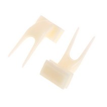 새앵무새 과일 포크 애완 동물 용품 QXNB 플라스틱 음식 홀더 케이지 먹이 2 개, 02 L