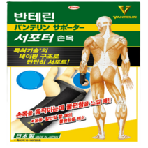 (리뉴얼) 반테린코와 서포터 정품 손목보호대 (S M L), 1개
