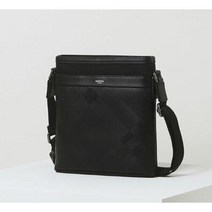 [AK수원점] [헤지스ACC]HJBA2F172/블랙 가죽 체크 실버로고 크로스백