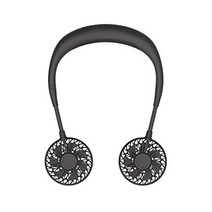 일본직발송 2. IRIVER STORM MONSTER N 휴대용 선풍기 RICH BLACK B08F27BCC9, One Size, 블랙