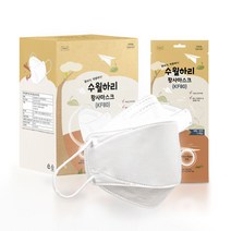 수월하리 황사마스크 대형 화이트 KF80 1개입 50개