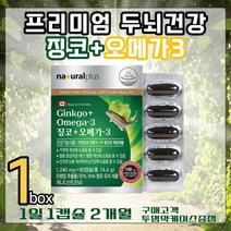 프리미엄 뇌영양제 기억력 혈행개선 징코 은행잎추출 플라보놀배당체 식약처인증 기억력 플러스 중성지질 개선 복합기능성 올인원영양제 하루1정 2개월분 50대 60대 중년 장년