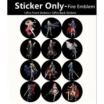 20Pcs NFC Ntag215 코인 태그 키 13 56MHz NTAG 215 카드 라벨 RFID 초경량 레이블 Tagmo 용 25mm 직경 원형 상자, Fire Emblem Sticker