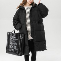 스타일아유 여자 롱패딩 겨울 점퍼 후드 캐주얼