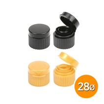 28파이 스크류 원터치캡 1개 기름병뚜껑 오일병캡, 블랙