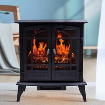 전기벽난로화장실 캠핑용 벽걸이 미니팬 온풍기 히터, 전면 보기 화재 기계 모델