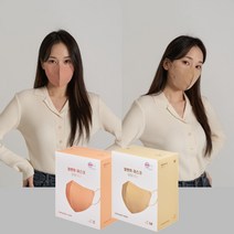 맘편히 국산 미세먼지 새부리형 베이지 핑크 컬러마스크 100매 대량구매, 로맨틱로즈 S(소형) 50매, 카라멜라떼 M(중형) 50매