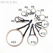 찌낚시대 바다찌낚시대 돌돔낚시대 BR Wi & Wa 6.8g OS 가이드 실버 링 포함 키트 낚싯대 수리 세트, 01 Black_02 tip 6-2.0
