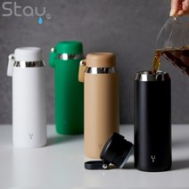 스테이24 타임텀블러 500ml, 라이트브라운